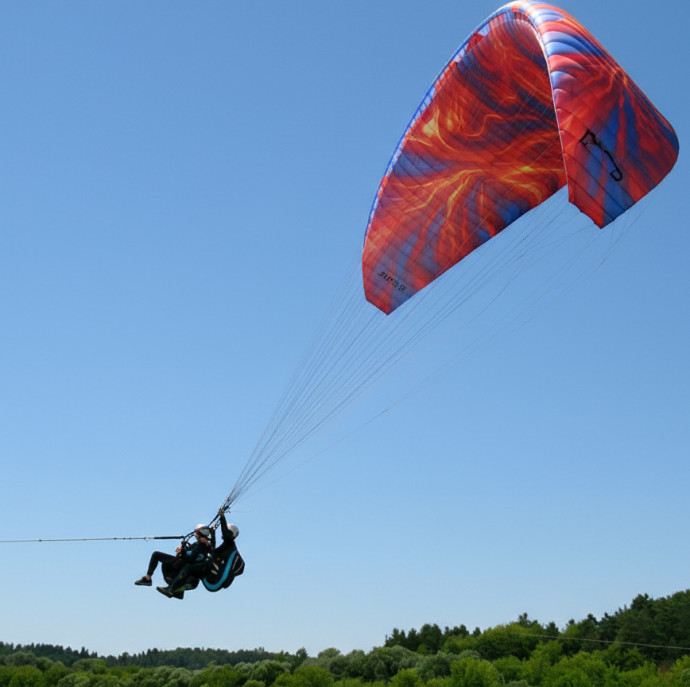 Обзорный полет на параплане в Москве