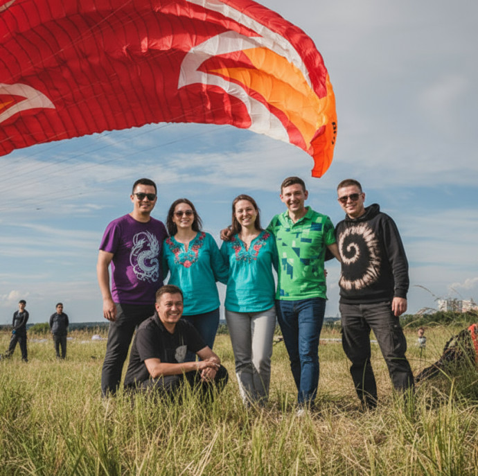 Полет на параплане Второй пилот в Москве