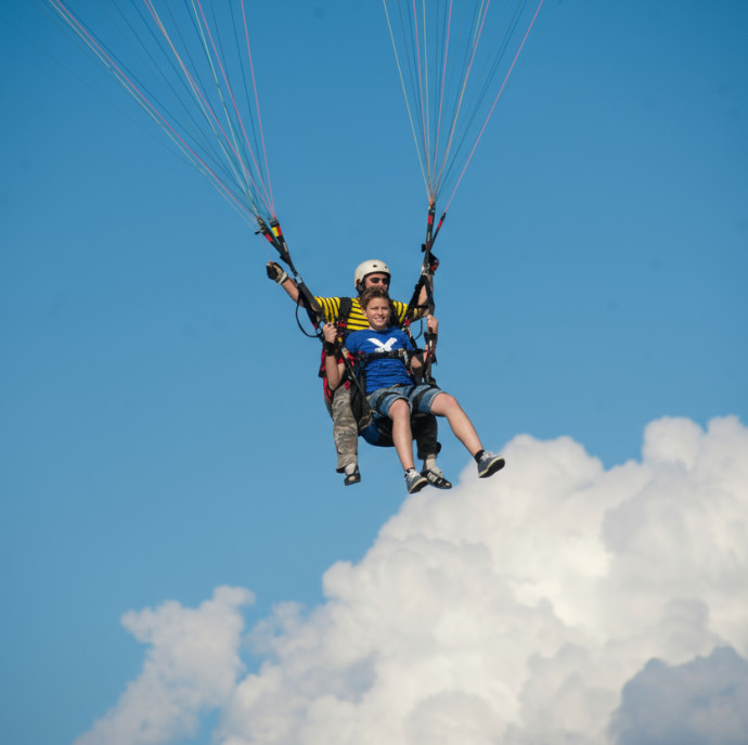 Полет на параплане Второй пилот в Москве
