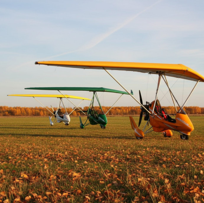 Полёт на дельталете в Москве