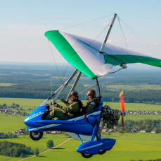 Полёт на дельталете в Москве