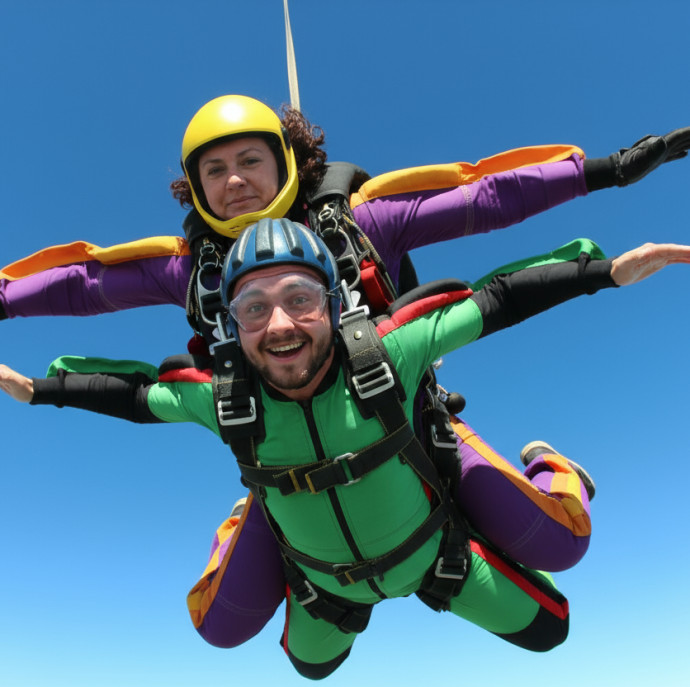 Прыжок с парашютом в тандеме в Москве