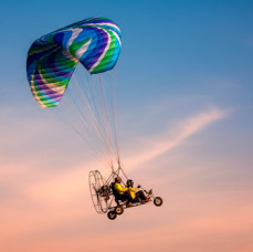 Полет на мотопараплане в Москве