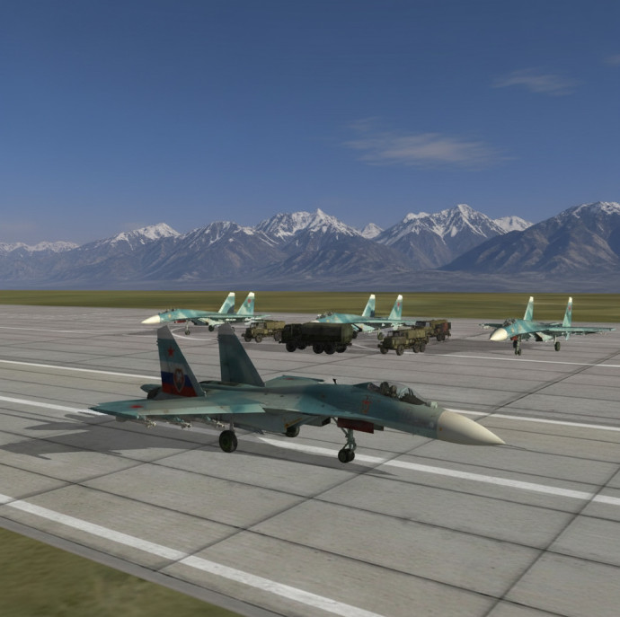 Авиатренажер Су-27 в Москве