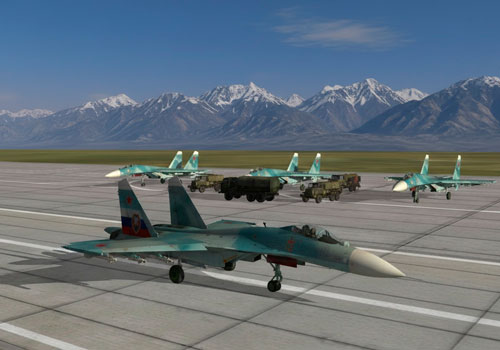 Авиатренажер Су-27 в Москве