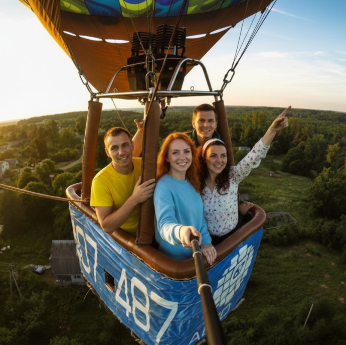 Индивидуальный полет на воздушном шаре в Москве