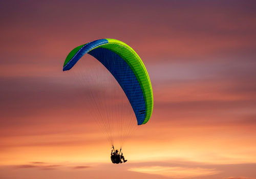 Обучающий полет на параплане в Москве