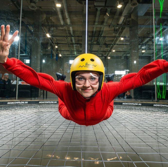 Полёт в аэротрубе Flow Moscow в Москве