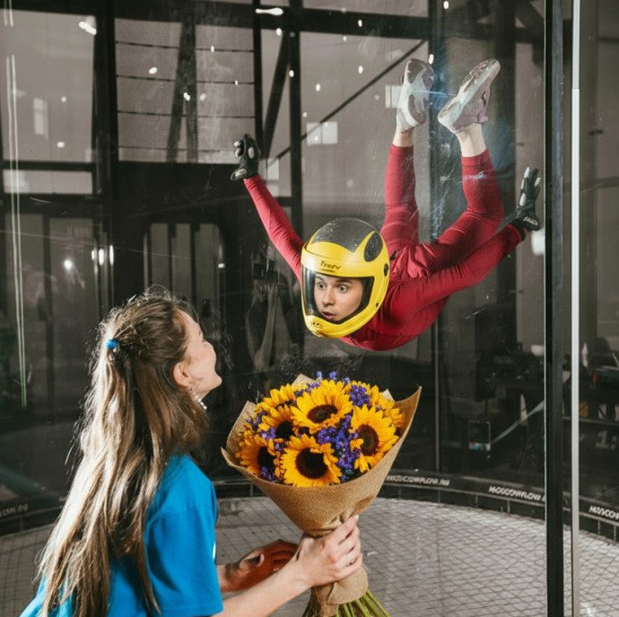 Полёт в аэротрубе Flow Moscow в Москве