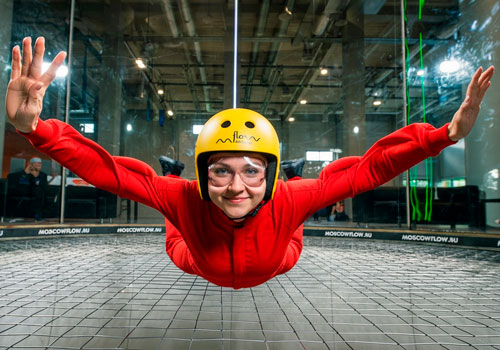 Полёт в аэротрубе Flow Moscow в Москве