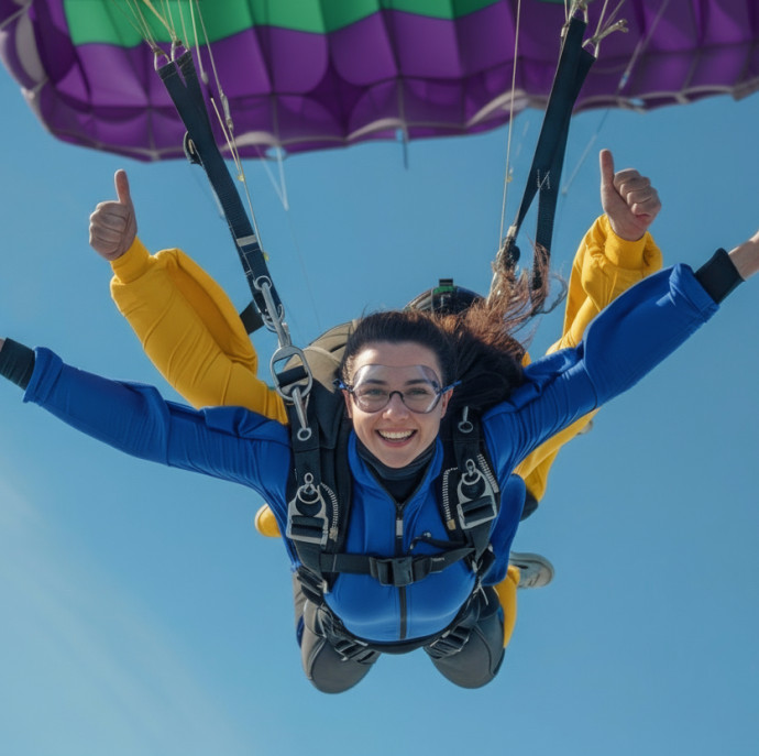 Прыжок с парашютом в тандеме на аэродроме Киржач в Москве