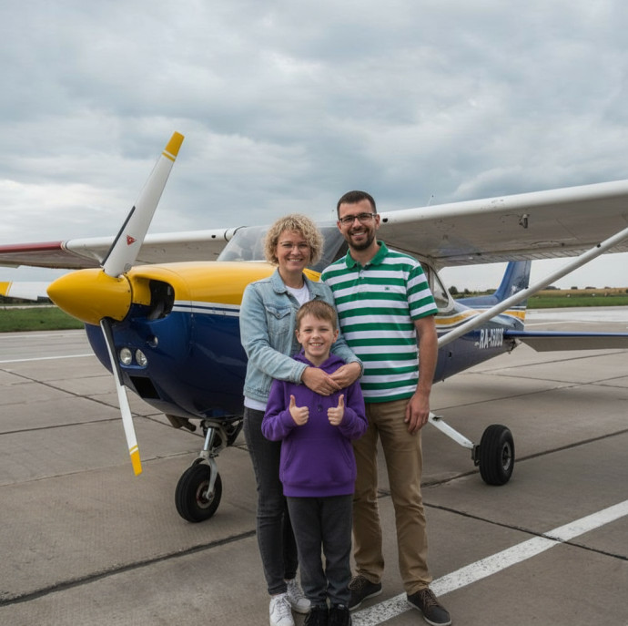 Полет на самолете для троих в Москве