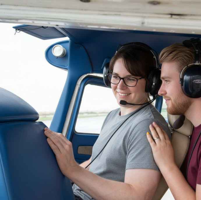 Полет на самолете для троих в Москве