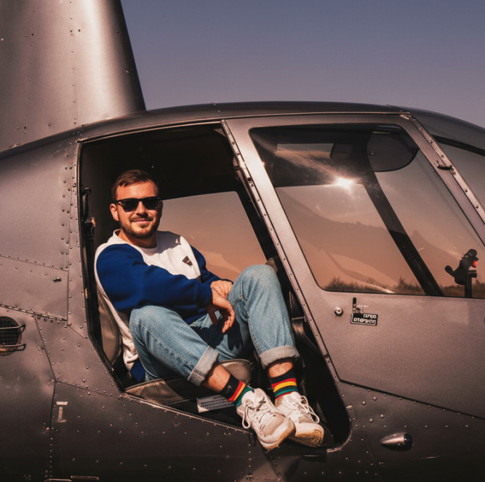 Полет на вертолете Robinson R44 в Москве