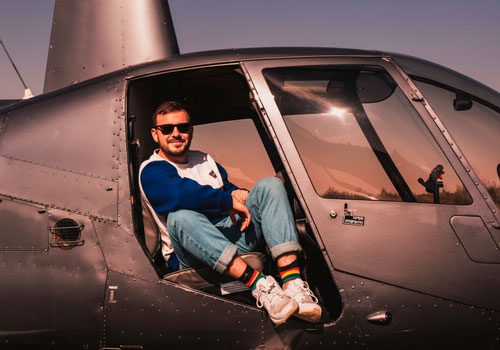 Полет на вертолете Robinson R44 в Москве