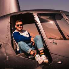 Полет на вертолете Robinson R44 в Москве