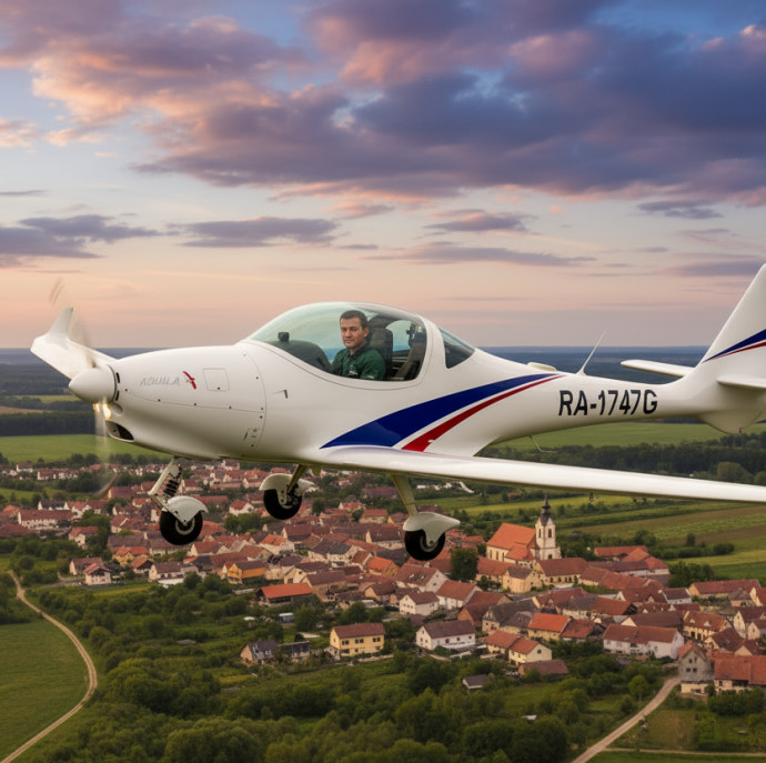 Экскурсионный полет на самолете Aquila A210 в Москве