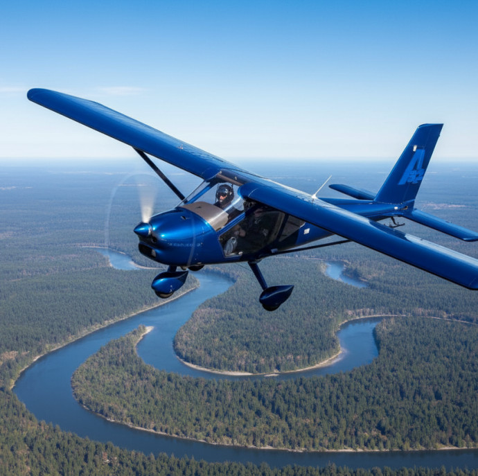 Полёт на самолёте в Москве