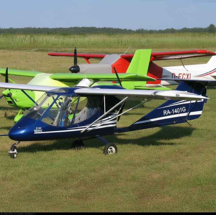 Полёт на самолёте в Москве