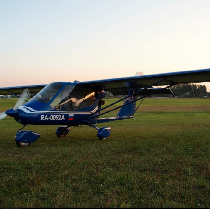 Полёт на самолёте в Москве