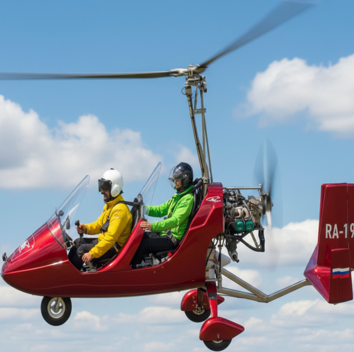 Полёт на автожире в Москве