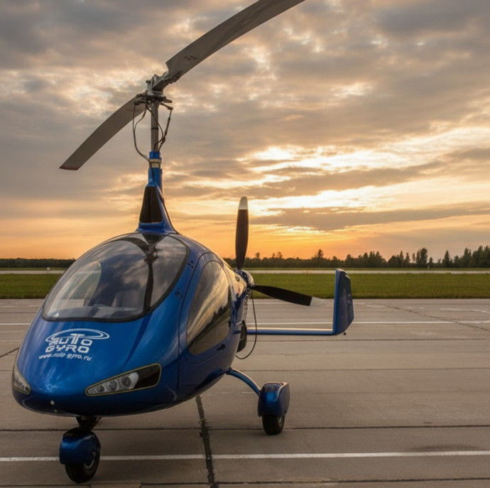 Экстремальный полёт на гироплане в Москве