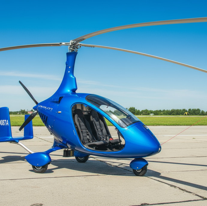 Экстремальный полёт на гироплане в Москве