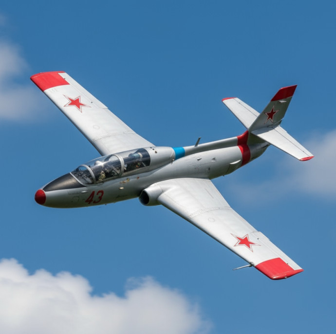 Высший пилотаж на реактивном самолете Л-29 в Москве
