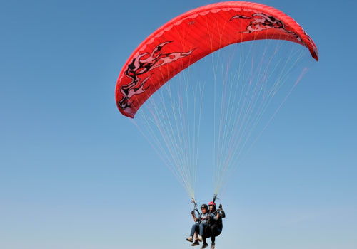 Базовый полет на параплане в тандеме в Москве