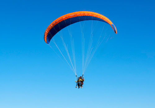 Высотный полет на параплане в Москве
