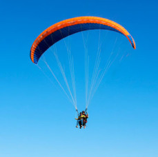 Высотный полет на параплане в Москве