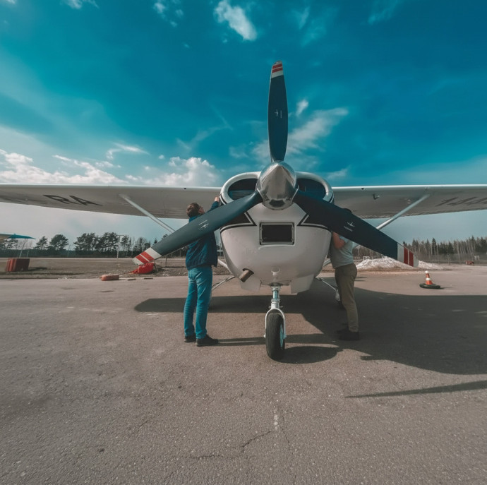 Полет на самолете Cessna 182 в Москве
