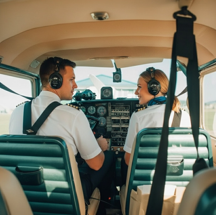 Полет на самолете Cessna 182 в Москве