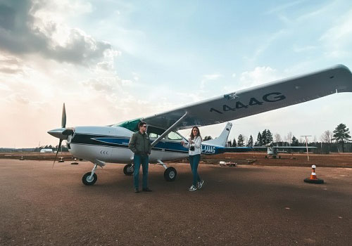 Полет на самолете Cessna 182 в Москве