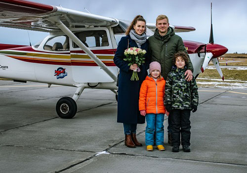 Полет на самолете с аэродромом на выбор в Москве