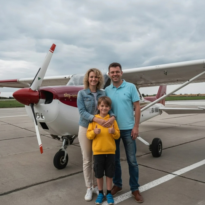 Полет на самолете для троих Мячково в Москве