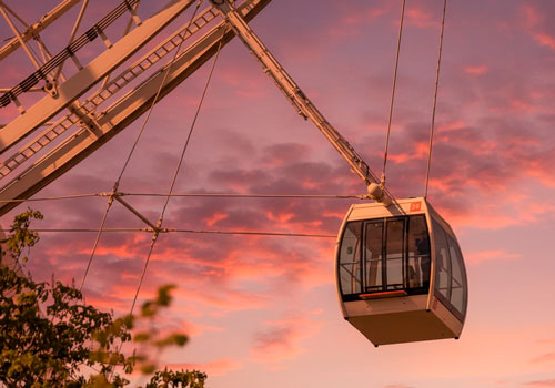 Индивидуальный прокат кабины аттракциона Колесо обозрения Солнце Москвы в Москве