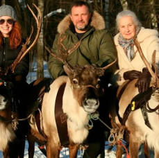 Прогулка в оленьей упряжке в Москве