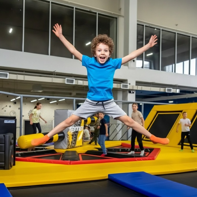 Прыжки на батуте в Москве