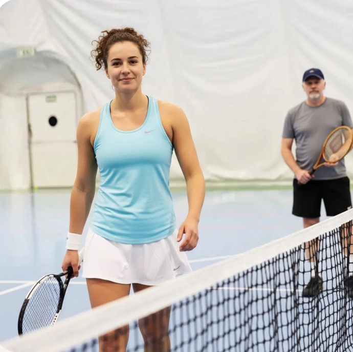 Игра в теннис в Москве