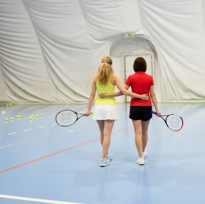 Игра в теннис в Москве