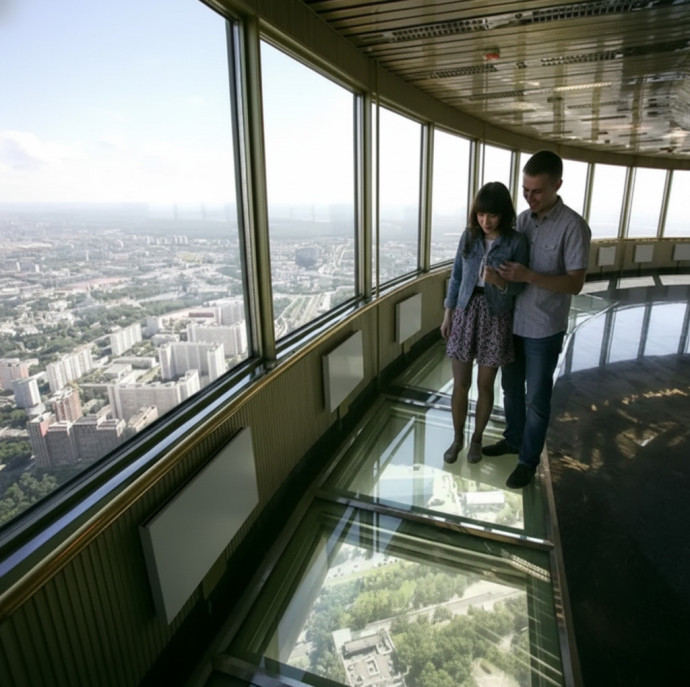 Посещение Останкинской телебашни в Москве