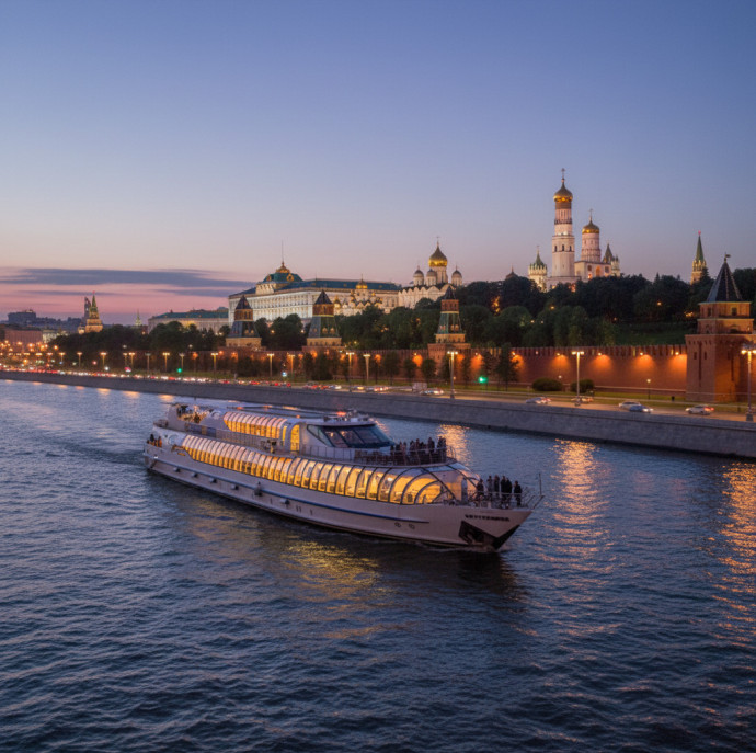 Круиз по Москве-реке на борту яхты Radisson в Москве