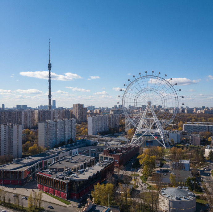Аттракцион колесо обозрения Солнце Москвы в Москве