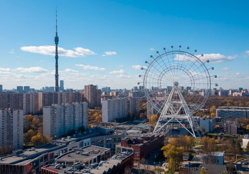 Аттракцион колесо обозрения Солнце Москвы в Москве