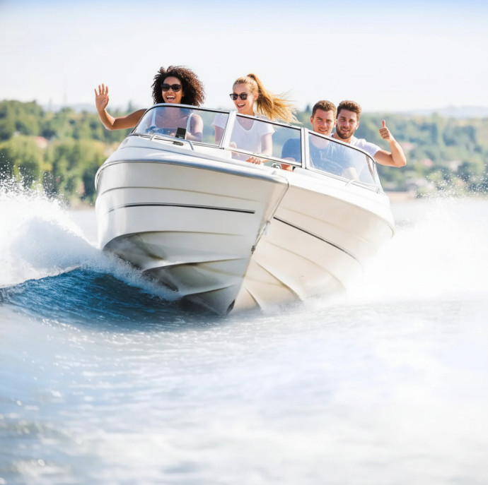 Прогулка на катере по Москва-реке Кремль в Москве