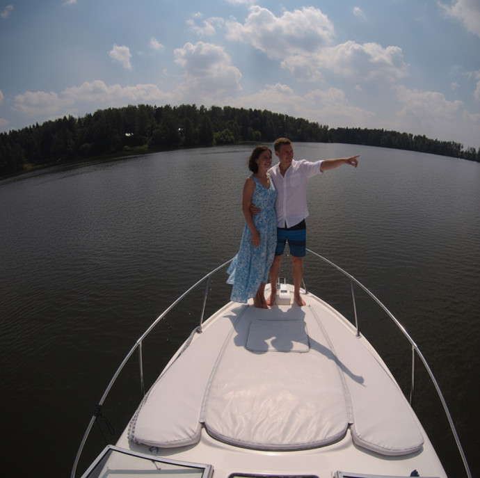 Прогулка на круизной яхте в Москве