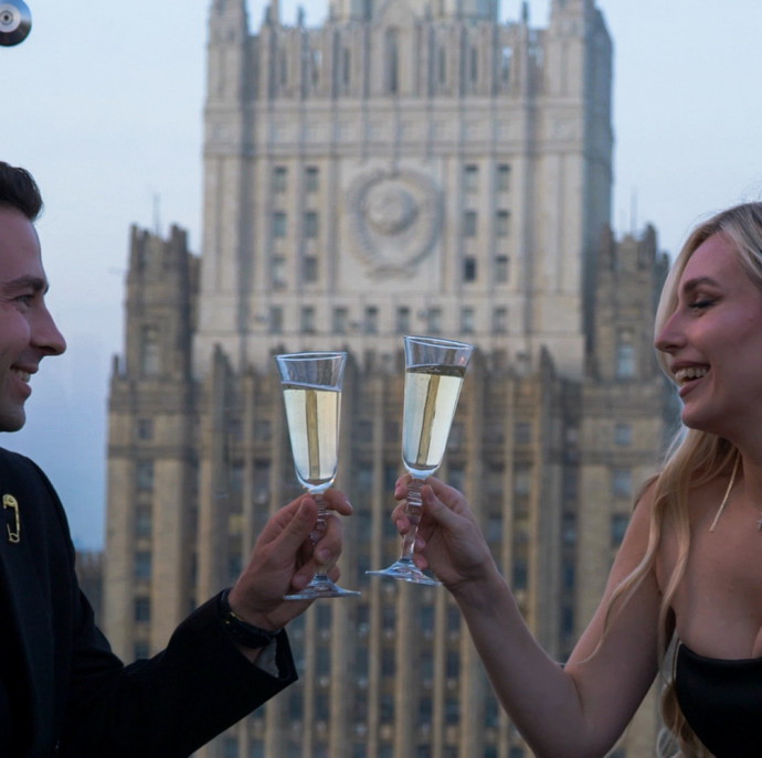 Романтическое свидание на крыше в Москве