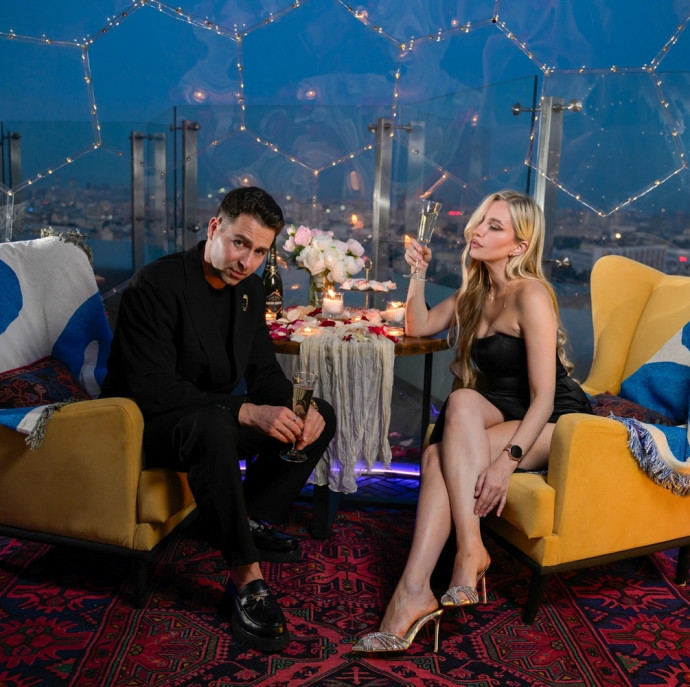 Романтическое свидание на крыше в Москве