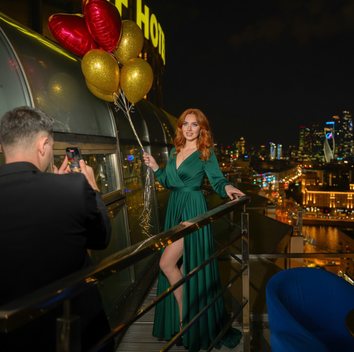 Романтическое свидание на крыше в Москве